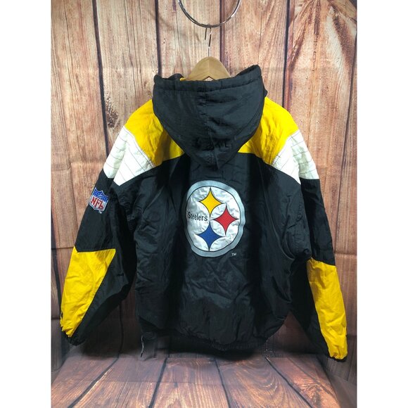 Vintage Pittsburgh Steelers Starter Pro Line Pullover 1990s Jacket Mens XL (24a2 - Picture 5 of 10